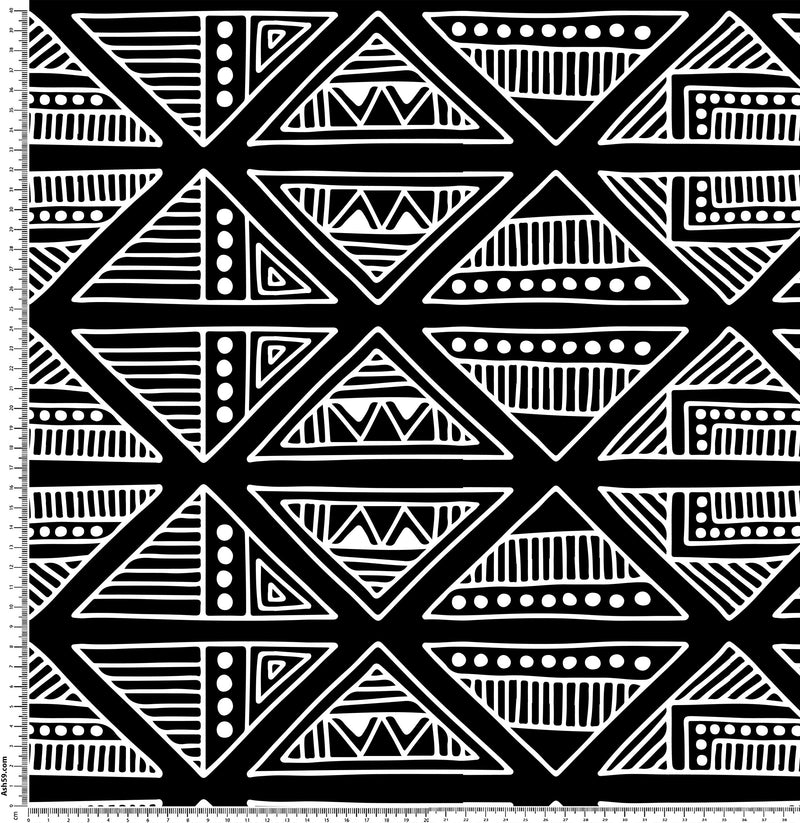 A63 Black and white Aztec.