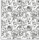 A73 Vintage black and White floral.