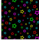 stars multi - colour pattern.