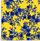 5030 Yellow base blue flower.