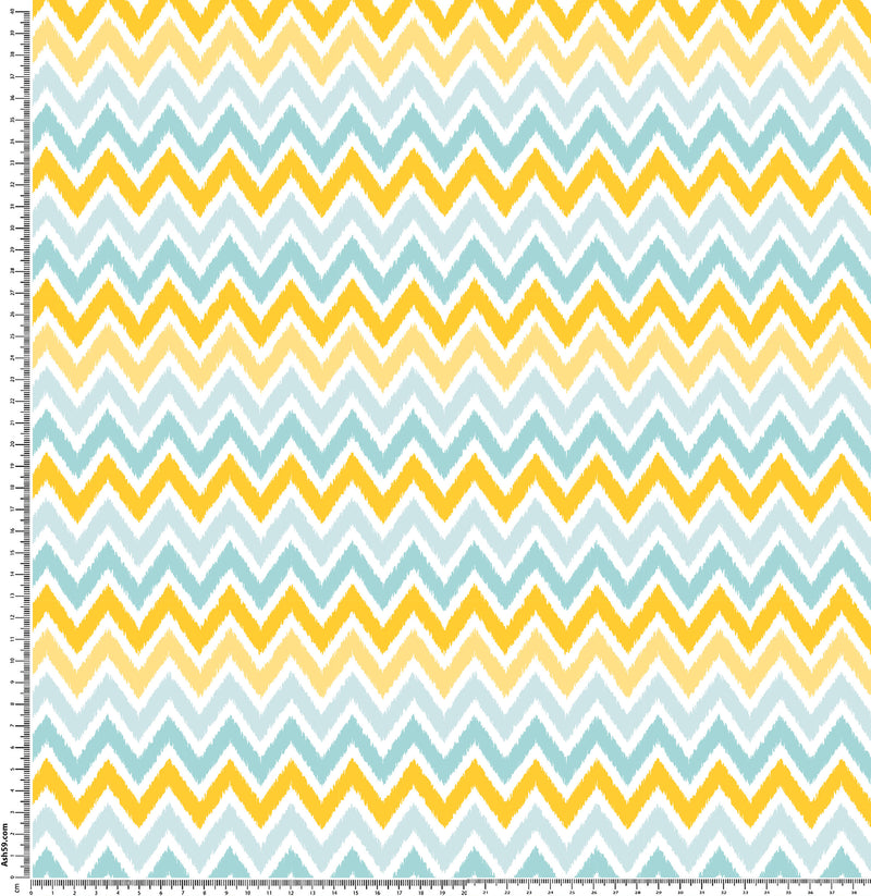 A133 Chevron Yellow and Blue.