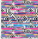 A18 Abstract Tribal Multi Colour Mix.