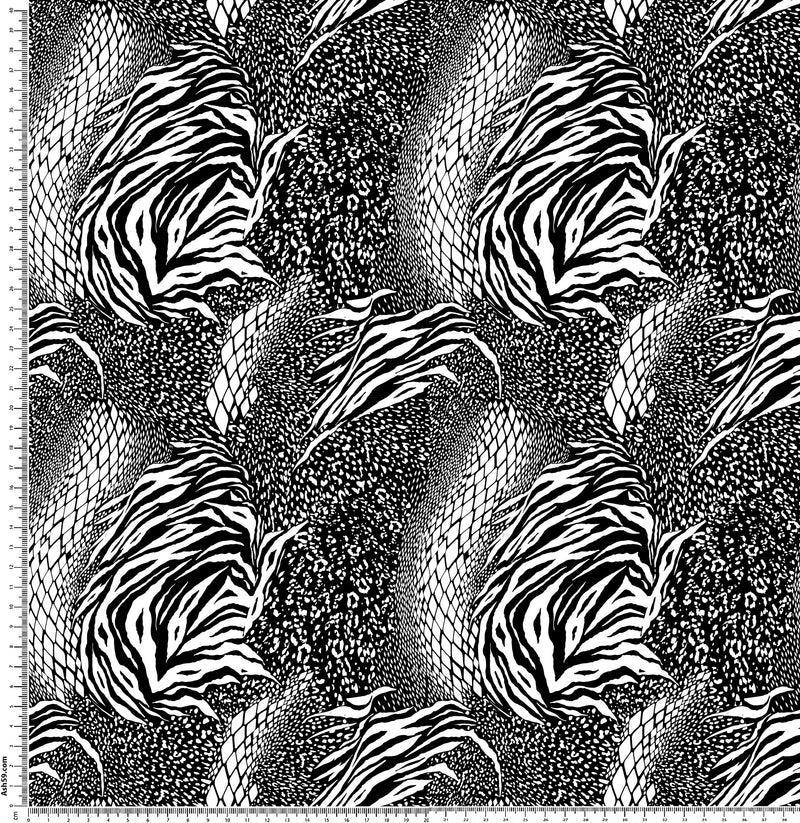 A21 Black and White Mixed Animal Print.