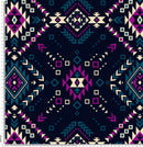 A47 Aztec Navy Pink Green.