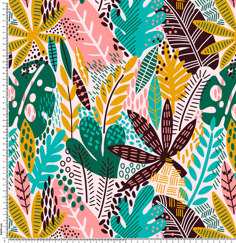 A4 Abstract Floral Jungle.