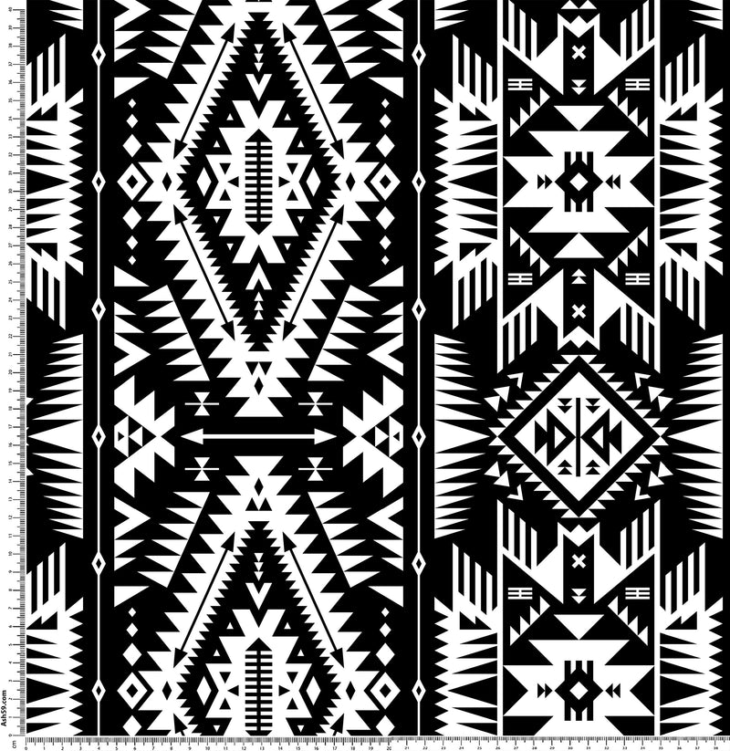 A55 Black and White Aztec.