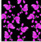F004 Poodle Pink Pattern in black.