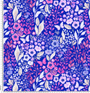 F71 Royal blue and pink floral.