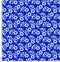 F72 royal blue and white floral.