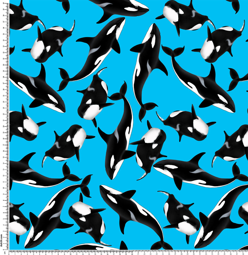 J028 Orca Pattern blue.