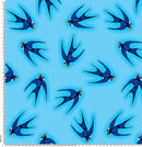 J054 Swallow Pattern blue.