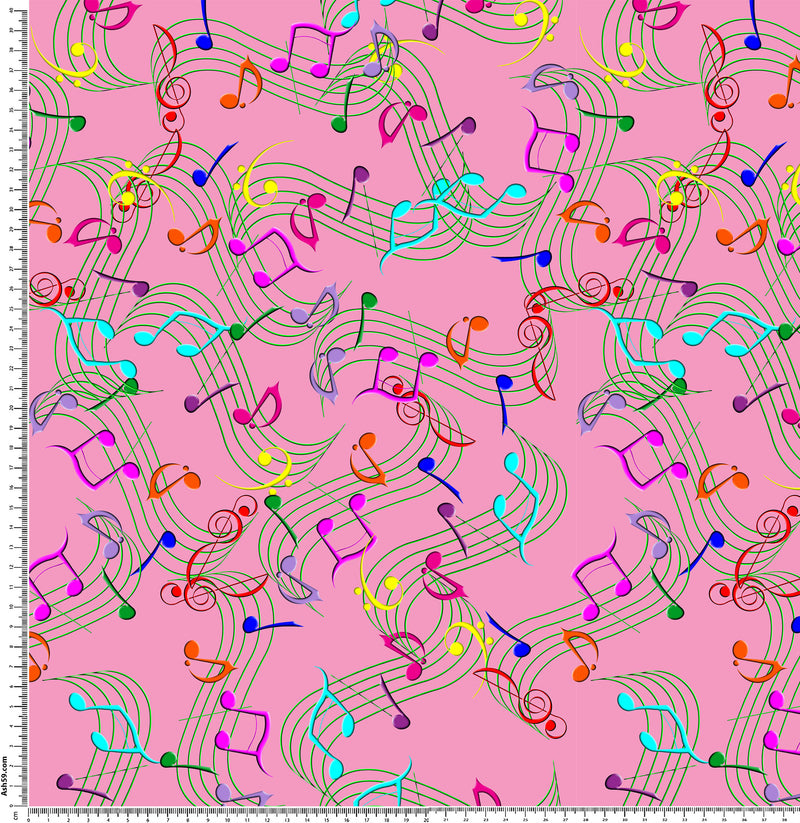 LV23 Music notes Pink.
