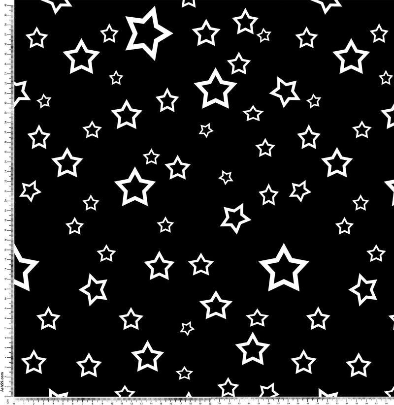 Stars white black pattern.