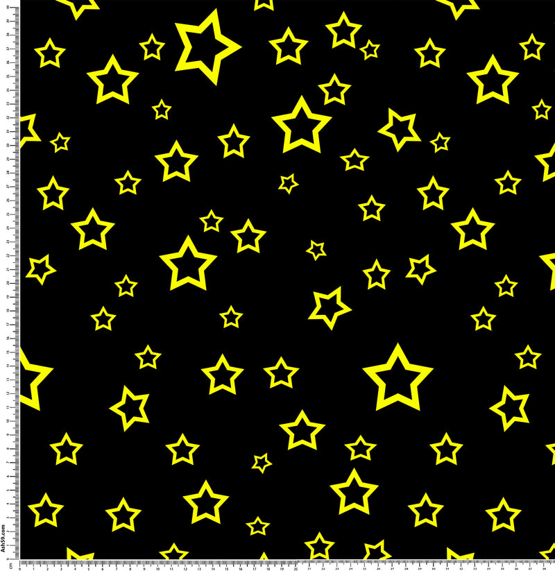Stars yellow pattern.