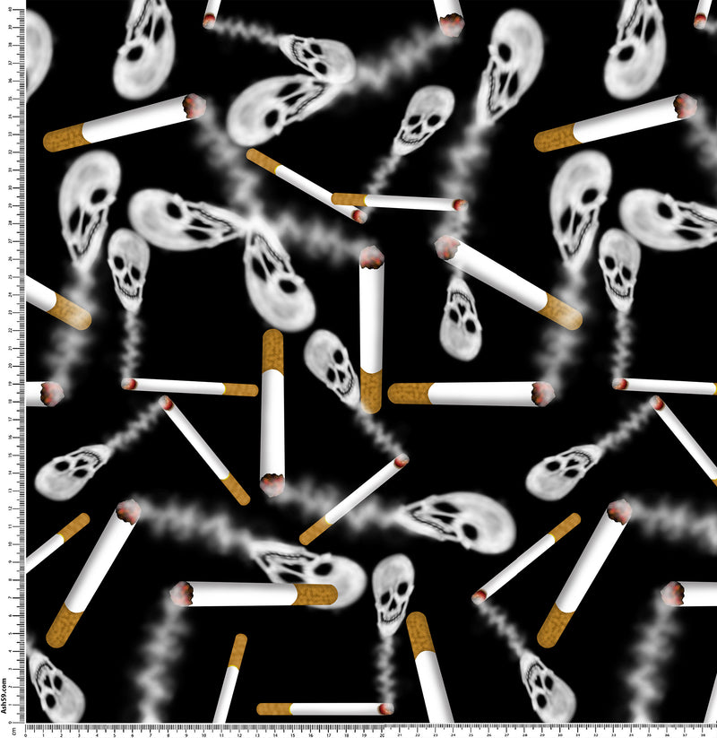 cigarettes skull pattern.